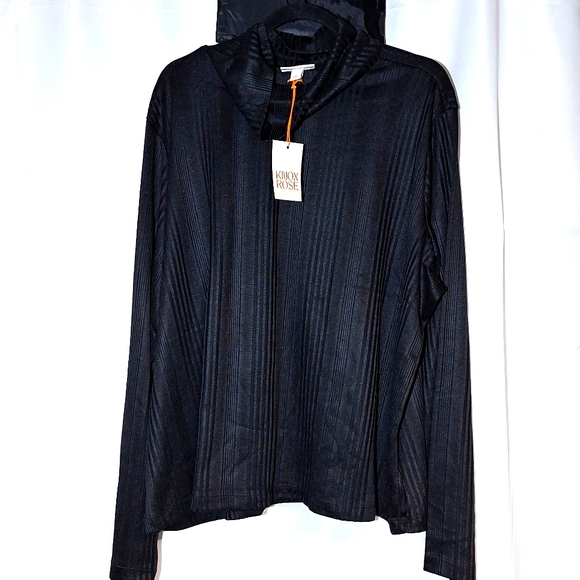 Knox Rose Tops - NEW!! KBOX ROSE LONG SLEEVE TURTLE NECK SIZE 4X